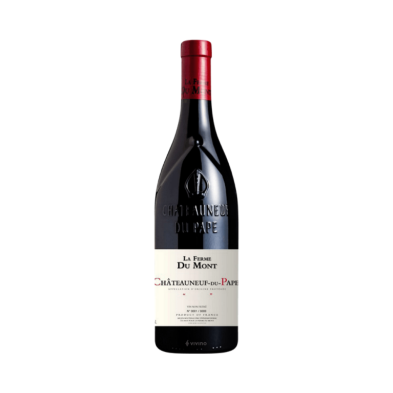 LA FERME DU MONT "VENDANGE (ROUGE) CHATEAUNEUF DU PAPE 2019 Since 1939